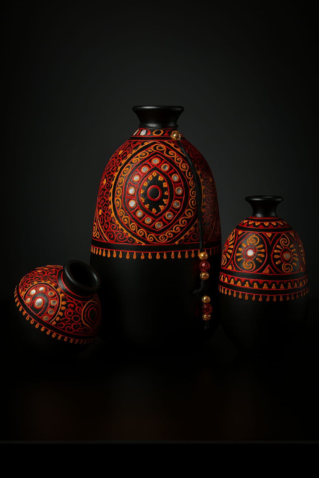 Terracotta Hand Painted Pots