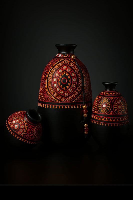 Terracotta Hand Painted Pots